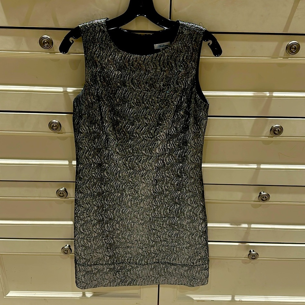 Shoshanna silver mini dress size 8